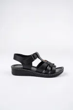 Muggo Soft Kadın Garantili Günlük Ortopedik Kaymaz Taban Comfort Rahat Sandalet