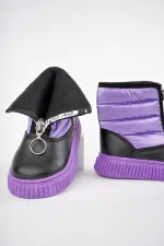 Bottes de pluie et de neige pour bébé Muggo CANDY, confort garanti, avec fermeture éclair avant et doublure en fourrure