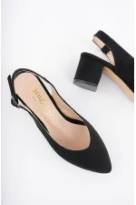 Muggo W0711 Escarpins à talons hauts pour femmes, dos nu, style classique décontracté, élégants et confortables.