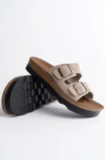 Muggo REHDA Guaranteed Two Buckle Comfortable Sole Adjustable Unisex Slippers