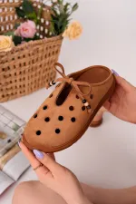 Muggo SHAMMY Suede Leather Perforated Lace-up Casual Closed Toe Women's Slippers Muggo SHAMMY Suede Leather Perforated Lace-up Casual Closed Toe Women's Slippers