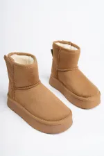 Muggo MİXS Garantili Kalın Taban İçi Tüylü Cırtlı Günlük Mini Çocuk Bot