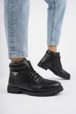 Muggo CANYON Garantili Bağcıklı Fermuarlı İçi Kürklü Erkek Kışlık Bot