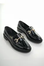 Muggo SUSSIE Guaranteed Metal Buckle Women's Loafer Casual Shoes