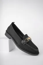 Mocassins décontractés pour femmes Muggo WINCE en maille, avec boucle métallique.