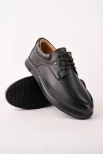 Chaussures décontractées classiques pour hommes Muggo DASH en cuir véritable à lacets et semelle épaisse