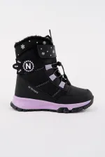 Bottes Muggo Twinkle pour filles, doublées de fourrure, à lacets et fermeture velcro
