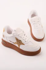 Muggo GALAXY Star Detail Lace-up Kids' Casual Sneaker Sports Shoes Muggo GALAXY Star Detail Lace-up Kids' Casual Sneaker Sports Shoes