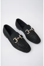 Muggo PHUKET Guaranteed Metal Buckle Laser-Cut Breathable Leather Women's Loafer Casual Shoes Muggo PHUKET Guaranteed Metal Buckle Laser-Cut Breathable Leather Women's Loafer Casual Shoes