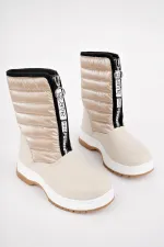 Bottes de pluie et de neige Muggo SUGAR pour enfants, unisexes, confortables et dotées d'une fermeture éclair sur le devant et d'une doublure en fourrure.