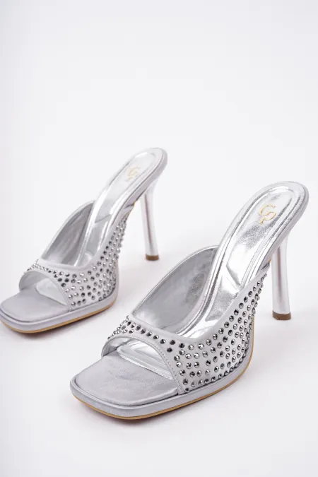 Pantoufles à talons fins et bout rond Muggo PUJA pour femmes