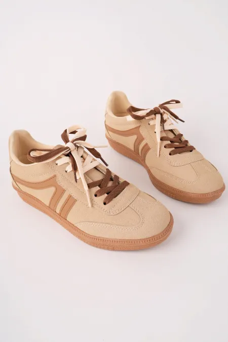Muggo HUXLEY Çift Bağcıklı Günlük Kadın Sneaker Spor Ayakkabı