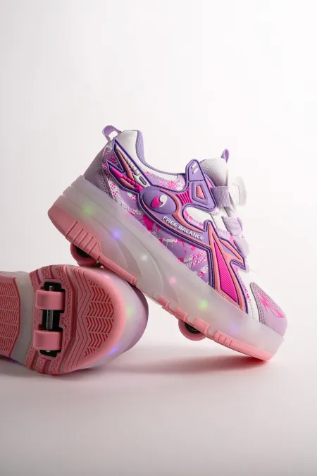 Muggo PATO Çocuk Işıklı Patenli Tekerlekli Sneaker Spor Ayakkabı