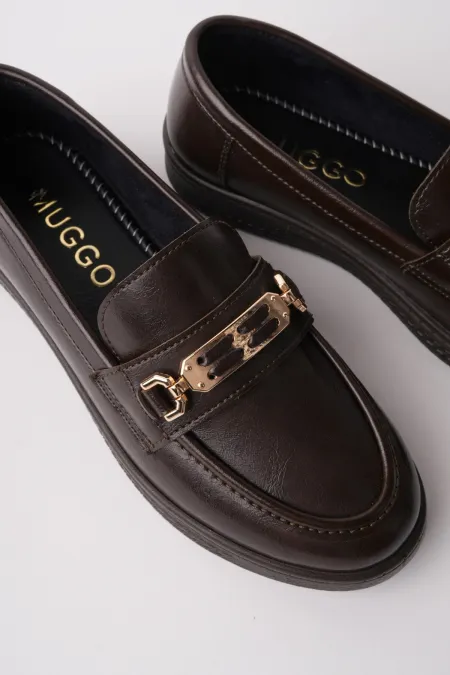 Mocassins décontractés pour femmes Muggo OXFORDIA avec boucle métallique