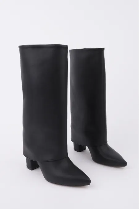 Muggo REBECA bottes à bout pointu et talon épais pour femmes