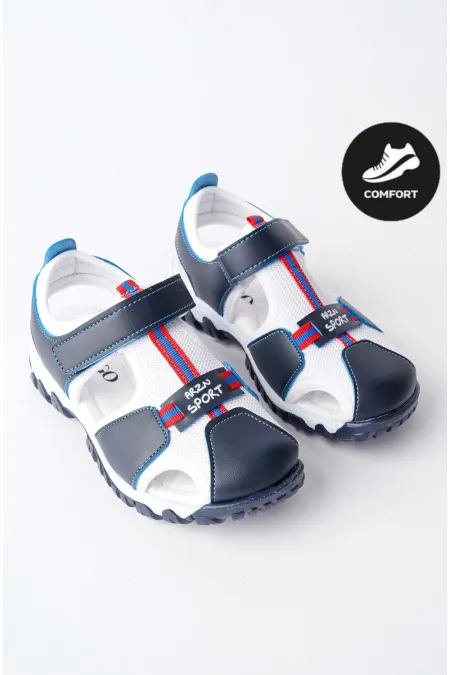 Sandales unisexes pour enfants Muggo TWEETY, garanties pour un usage quotidien, avec semelle orthopédique légère et bout fermé, fermeture velcro.