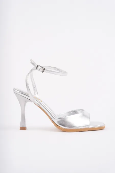 Muggo CHARLOT Women's Ankle Strap Stiletto Heel Shoes