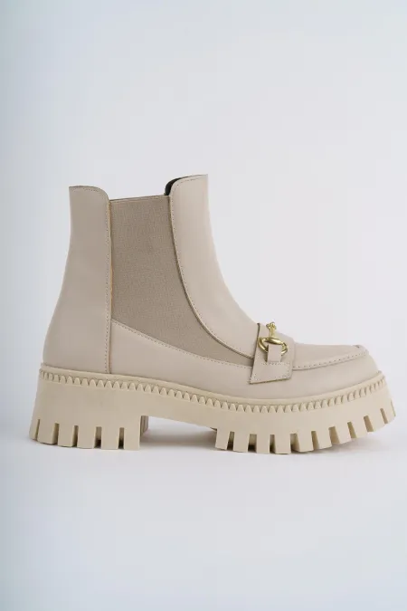 Bottines Chelsea pour femmes Muggo VESPER à boucle garantie et semelle épaisse