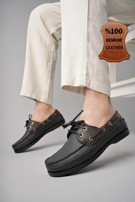 Muggo Sidro chaussures décontractées classiques en cuir véritable garanties pour hommes