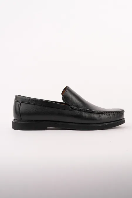Muggo WINSOR Genuine Leather Laceless Comfortable Sole Men's Casual Classic Loafer Shoes
