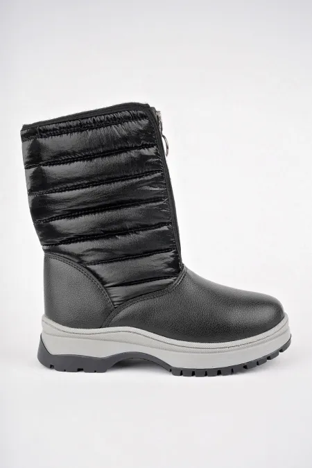 Bottes de pluie et de neige Muggo SUGAR pour enfants, unisexes, confortables et dotées d'une fermeture éclair sur le devant et d'une doublure en fourrure.