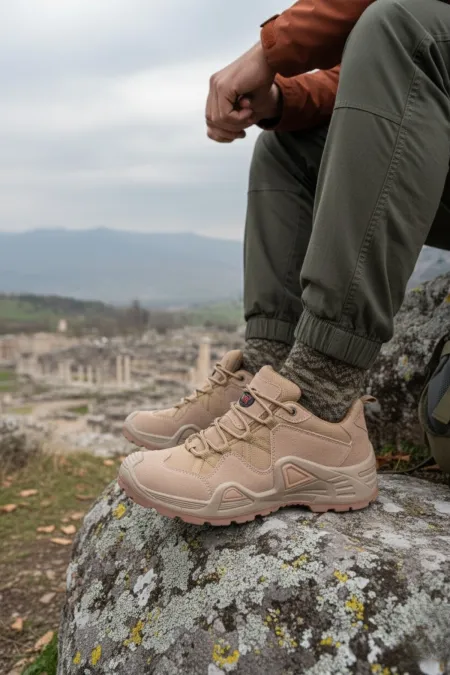 Chaussures de randonnée et de plein air décontractées à lacets Muggo PIONEER pour hommes