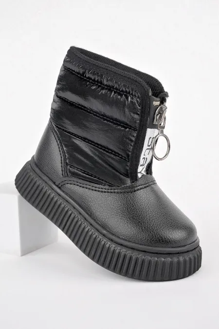 Bottes de pluie et de neige pour bébé Muggo CANDY, confort garanti, avec fermeture éclair avant et doublure en fourrure