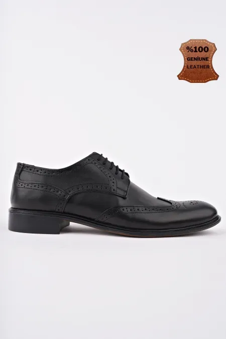 Chaussures classiques pour hommes Muggo H046 en cuir véritable