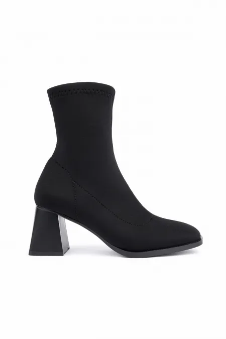 Bottes extensibles à bout rond et talon épais pour femmes Muggo CRYON