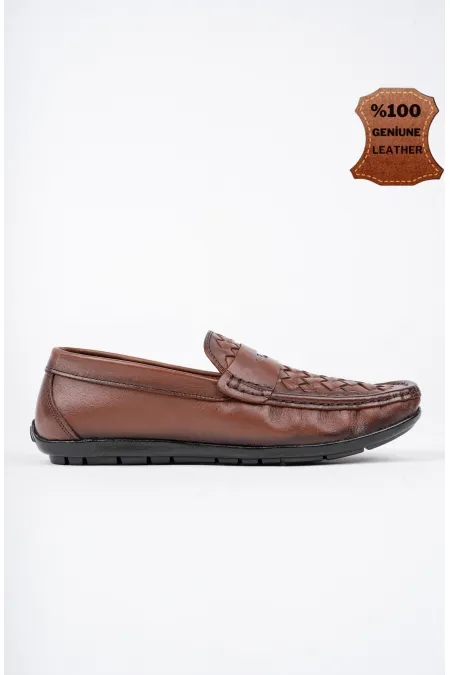 Chaussures décontractées pour hommes Muggo WOLTZ en cuir véritable classique garanti