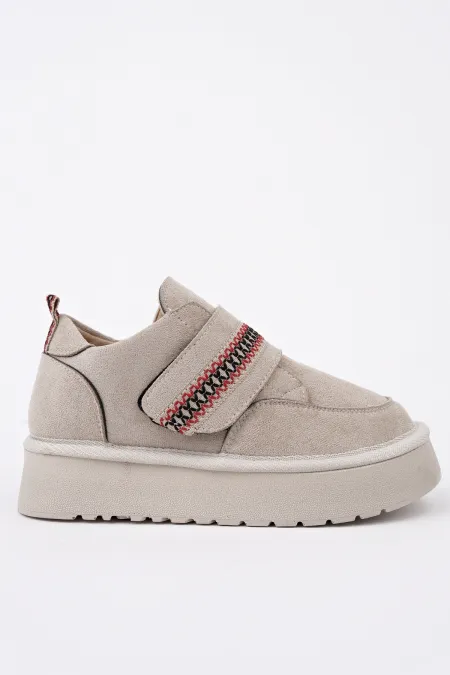 Bottes d'hiver miniatures pour enfants Muggo DAPHNE à semelle épaisse et scratch