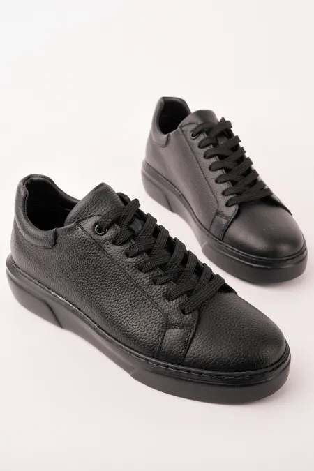 Chaussures de sport décontractées à lacets en cuir véritable Muggo GAGE pour hommes