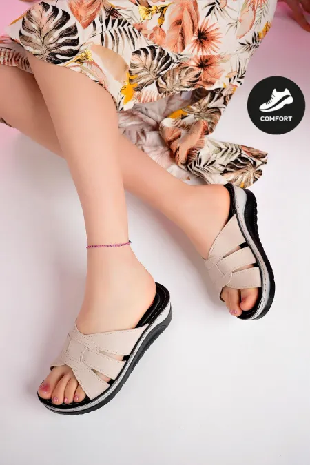 Pantoufles orthopédiques antidérapantes et confortables Muggo Comfort pour femmes, garanties pour un usage quotidien.