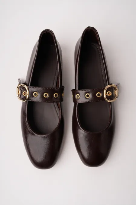 Ballerines Muggo DAISIE pour femmes avec boucle dorée