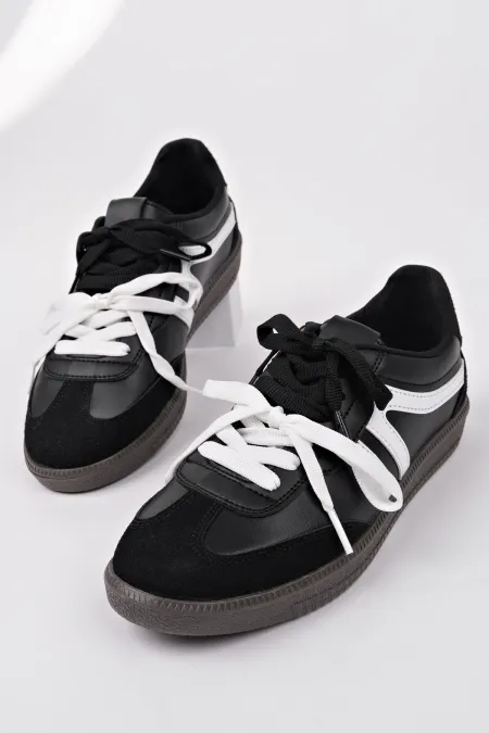 Muggo RETRO Çift Bağcıklı Günlük Kadın Sneaker Spor Ayakkabı