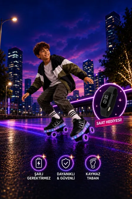 Muggo SKY Kids Light-Up Roller Skate Sneaker Sports Shoes Muggo SKY Kids Light-Up Roller Skate Sneaker Sports Shoes