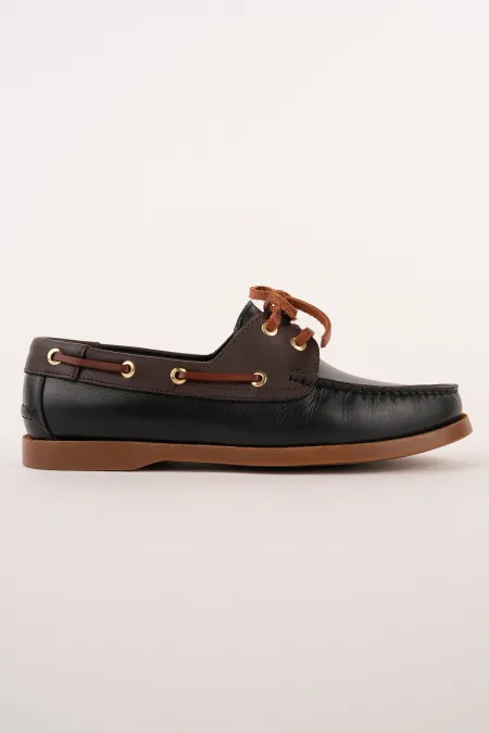 Muggo GENOVA Genuine Leather Lace-up Men's Casual Loafer Shoes
