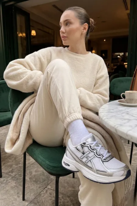 Chaussures de sport décontractées à lacets et semelle épaisse Muggo HYNEX pour femmes