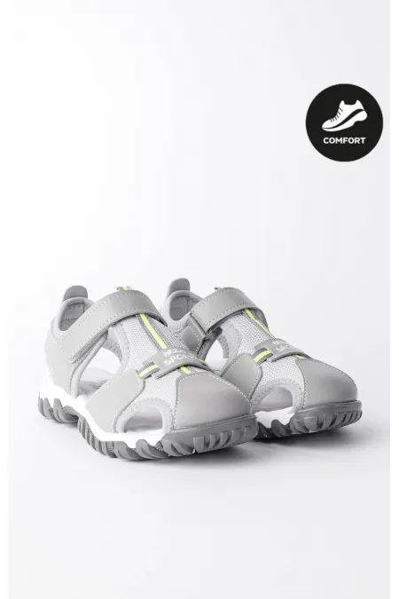 Sandales unisexes pour enfants Muggo TWEETY, garanties pour un usage quotidien, avec semelle orthopédique légère et bout fermé, fermeture velcro.