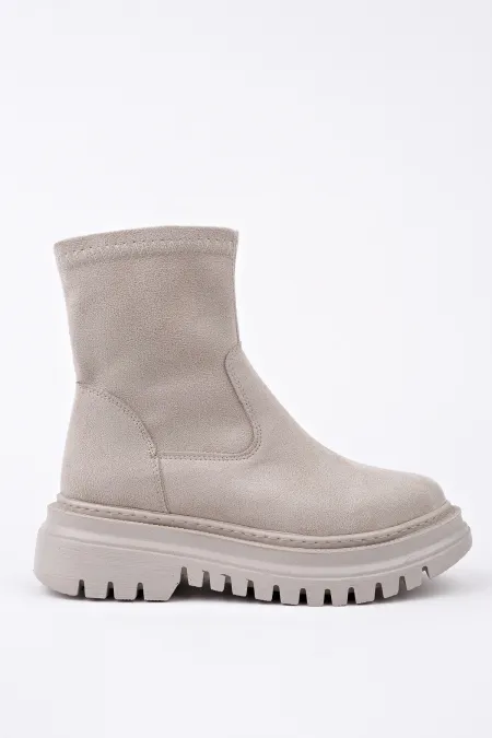 Bottes Muggo SUEVA en daim à semelle épaisse et fermeture éclair pour femmes