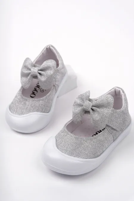 Muggo MOLİNA Cırtlı Fiyonklu Günlük Kız Çocuk İlk Adım Bebek Spor Ayakkabı