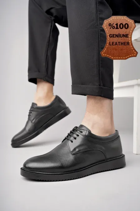 Chaussures décontractées classiques en cuir véritable pour hommes Muggo Mendy, garanties