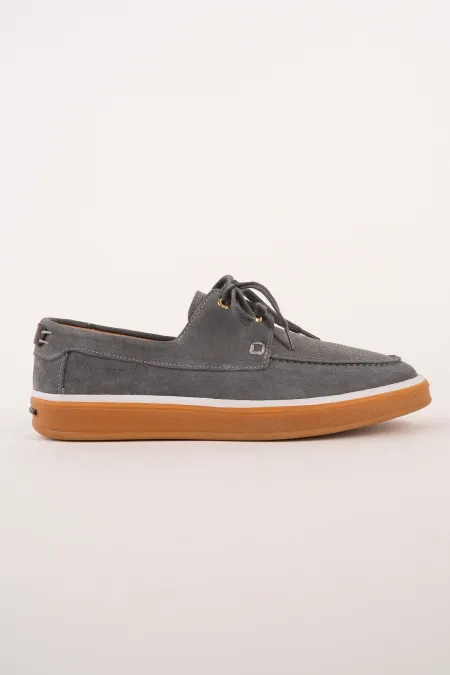 Muggo CRAFT Genuine Suede Leather Lace-up Men's Casual Loafer Shoes