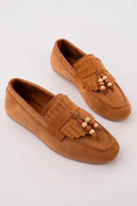 Muggo FAWN Colorful Beaded Detail Women's Casual Loafer Shoes Muggo FAWN Colorful Beaded Detail Women's Casual Loafer Shoes