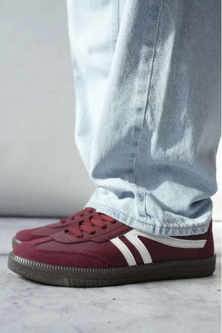 Muggo GARCİA Garantili Unisex Ortopedik Günlük Bağcıklı Yürüyüş Koşu Sneaker Spor Ayakkabı