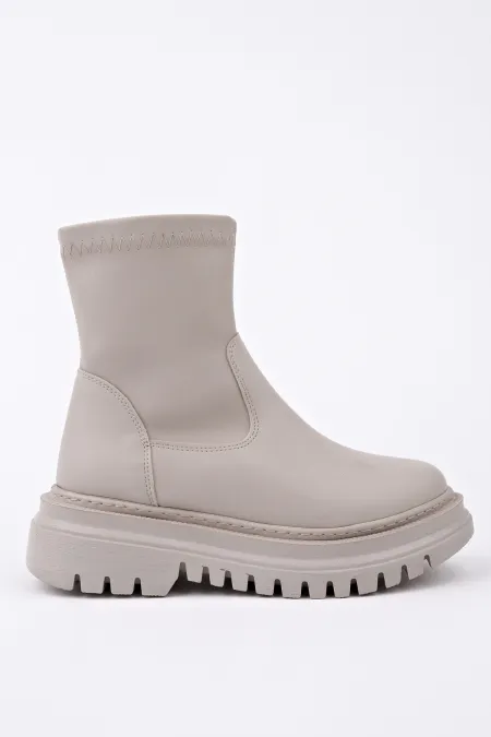 Bottes Muggo PITA à semelle épaisse et fermeture éclair pour femmes