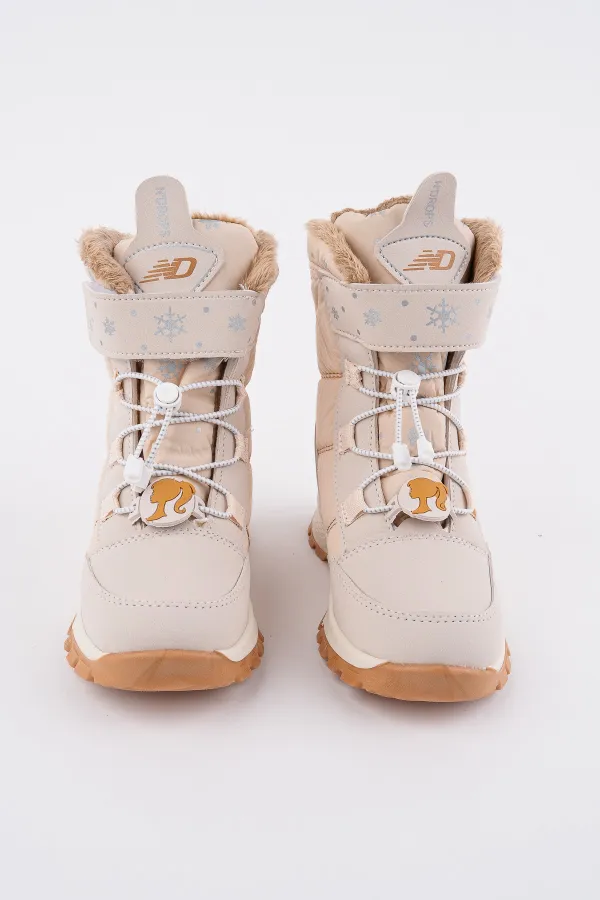 Bottes Muggo Twinkle pour filles, doublées de fourrure, à lacets et fermeture velcro