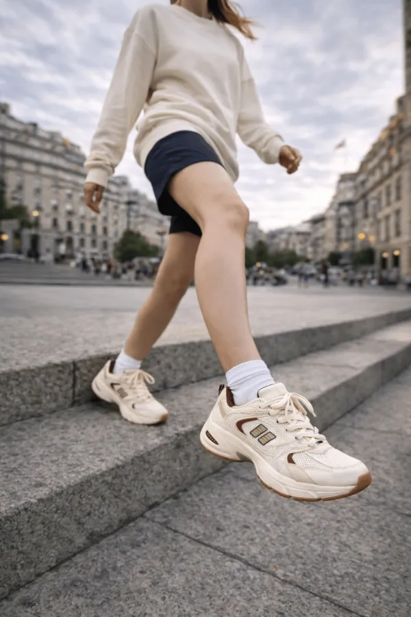 Chaussures de sport décontractées à lacets et semelle épaisse Muggo SHIFT pour femmes
