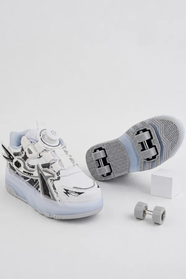 Muggo PATO Çocuk Işıklı Patenli Tekerlekli Sneaker Spor Ayakkabı