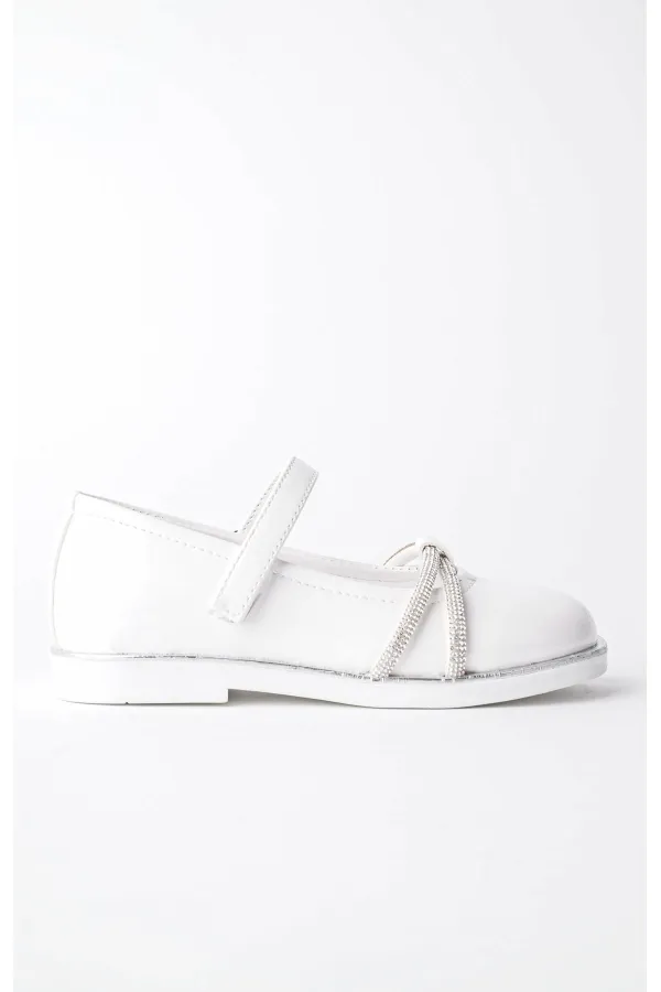 Ballerines Muggo UNICORN pour filles, semelle orthopédique légère, ornées de strass et fermeture velcro, garanties pour tous les jours.